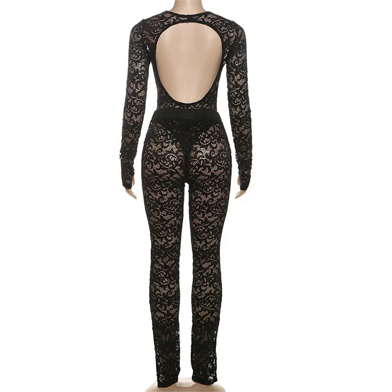 LACED 2 PC HOLLOW OUT SET