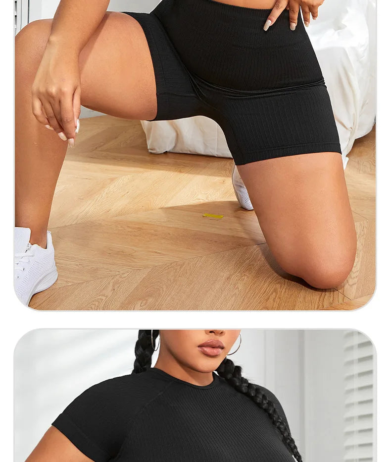PLUS CURVY HIGH WAIST YOGA SET