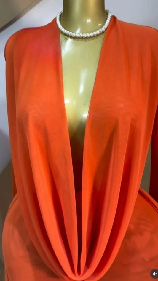 FLIRT COLLAR SHEER DRESS