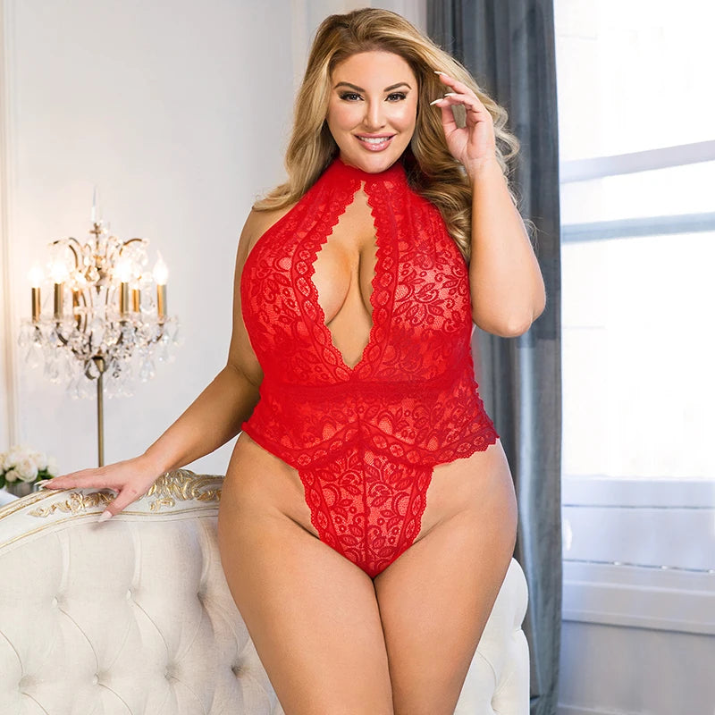 COME HERE DEAR PLUS CURVY LINGERIE JUMPSUIT