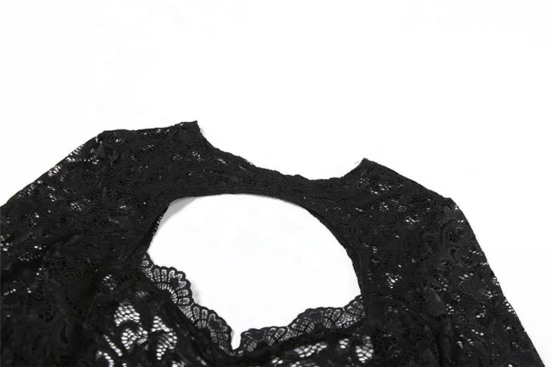 LACED 2 PC HOLLOW OUT SET