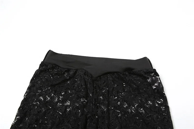 LACED 2 PC HOLLOW OUT SET