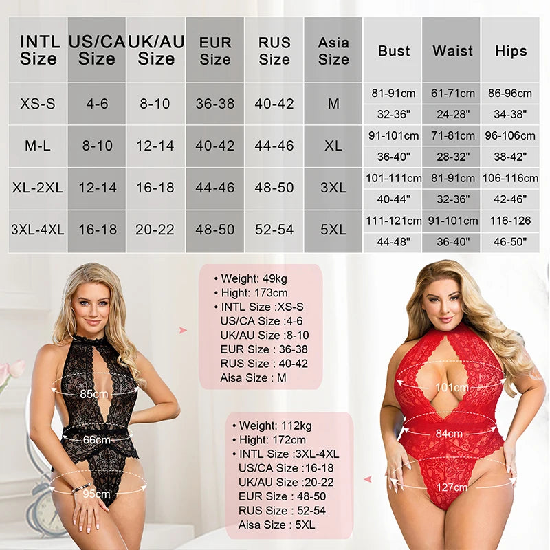COME HERE DEAR PLUS CURVY LINGERIE JUMPSUIT