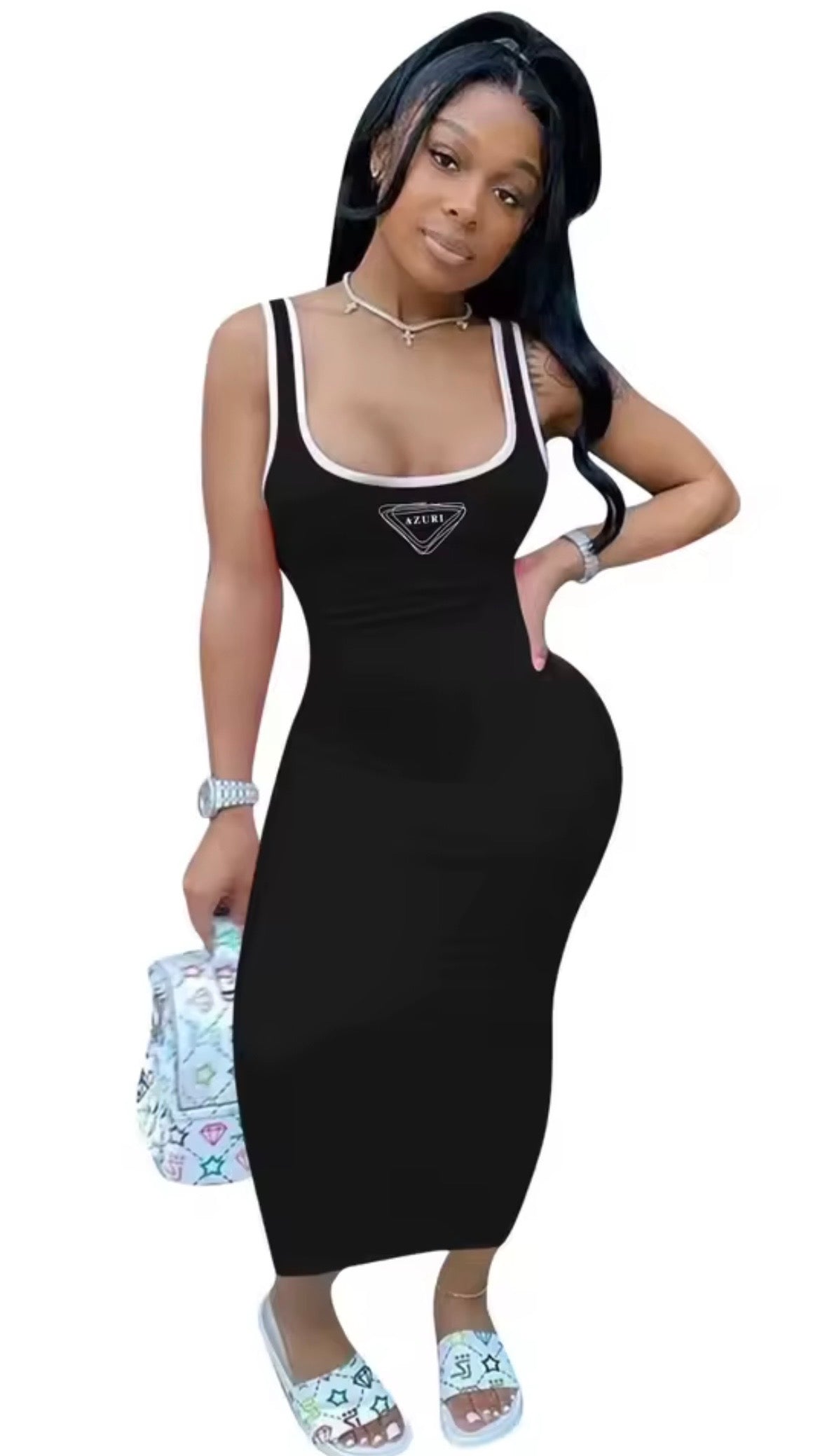 AZURI MERCH MAXI DRESS