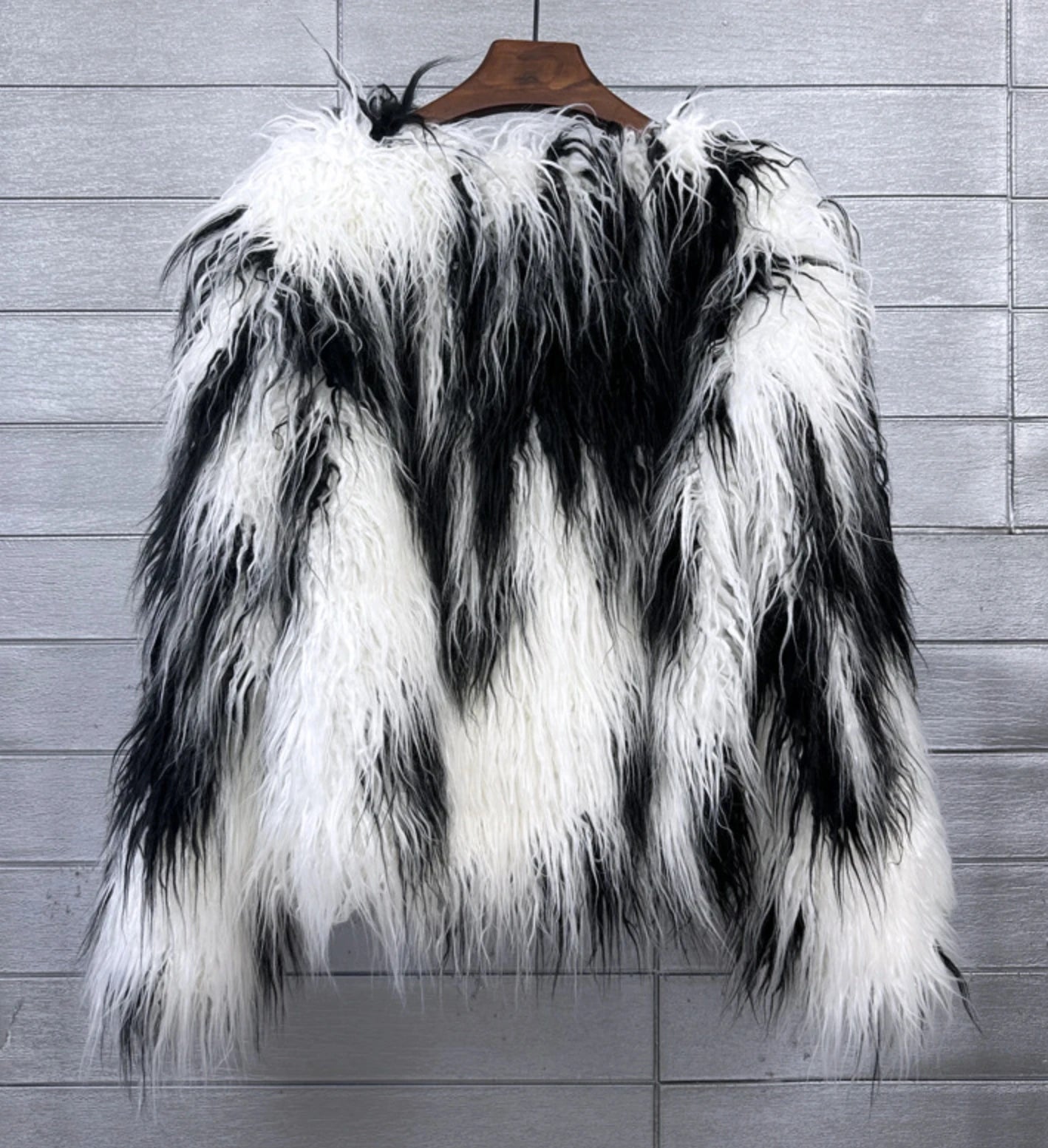 women's fur coat Colorful Furry Pink lamb wool faux fur coat female Shaggy sheepskin coat winter artificial fur jacket