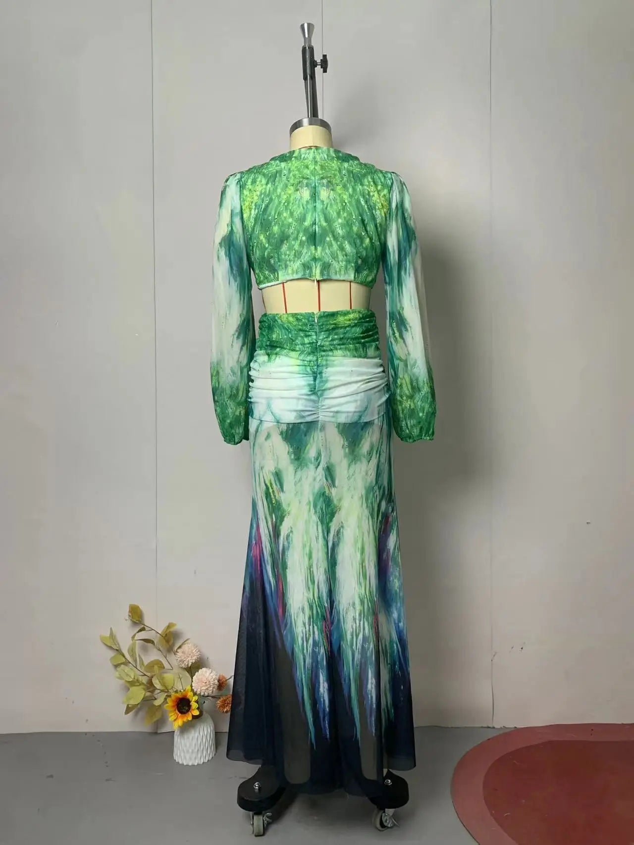SPLIT SKIRT 2 PIECE BEACH SET