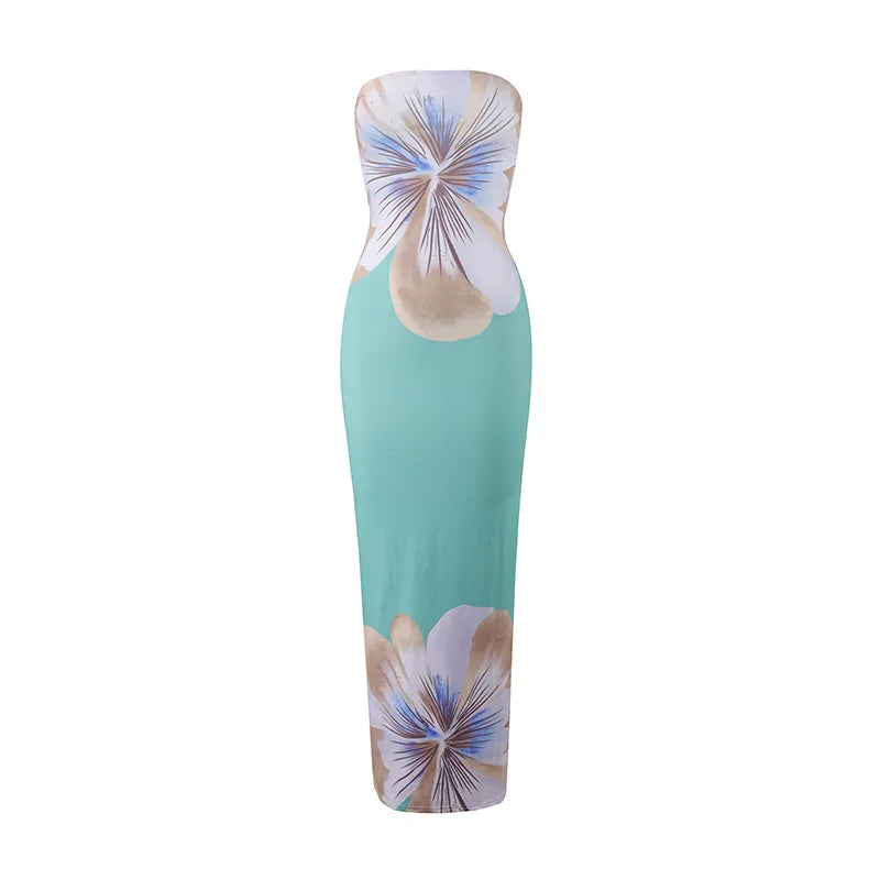 STRAPLESS SPRING DRESS