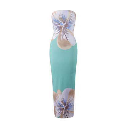 STRAPLESS SPRING DRESS