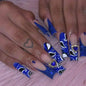 24 PCS SHIMMER LONG LUXURY PRESS ON NAILS