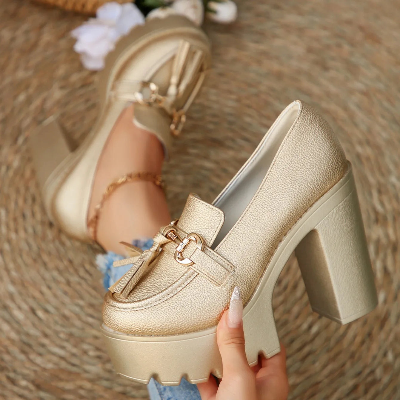 Mary Jane Chunky Heels