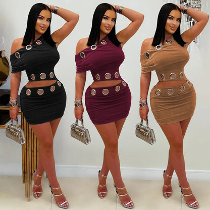 SUEDE 2 PIECE SET