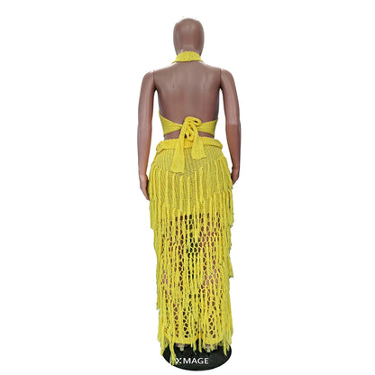 TASSEL PATCHWORK 2 PIECE SET