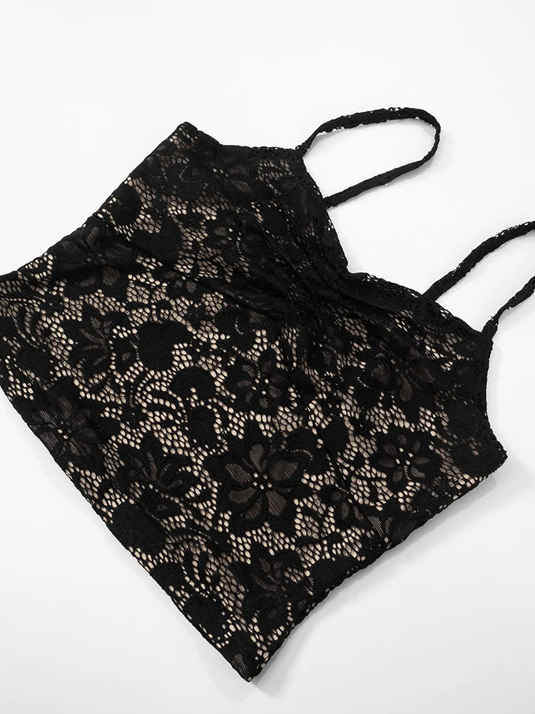 MESH LACE 2 PC PANTS SET