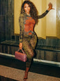 Sexy Mesh Tide Dye Jumpsuit