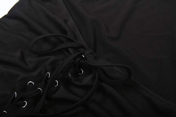 SHIRRING HOTTIE LACE DRESS