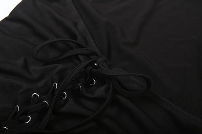 SHIRRING HOTTIE LACE DRESS