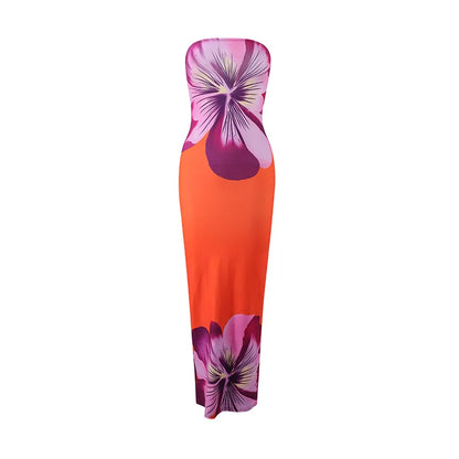 STRAPLESS SPRING DRESS
