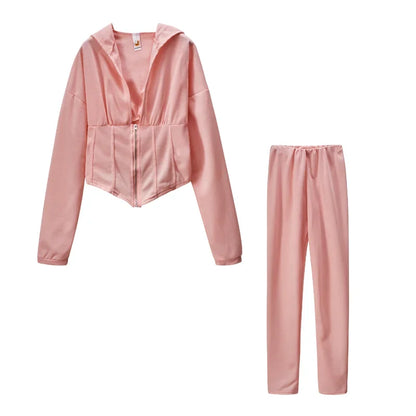 CORSET CARDIGAN MATCHING SET