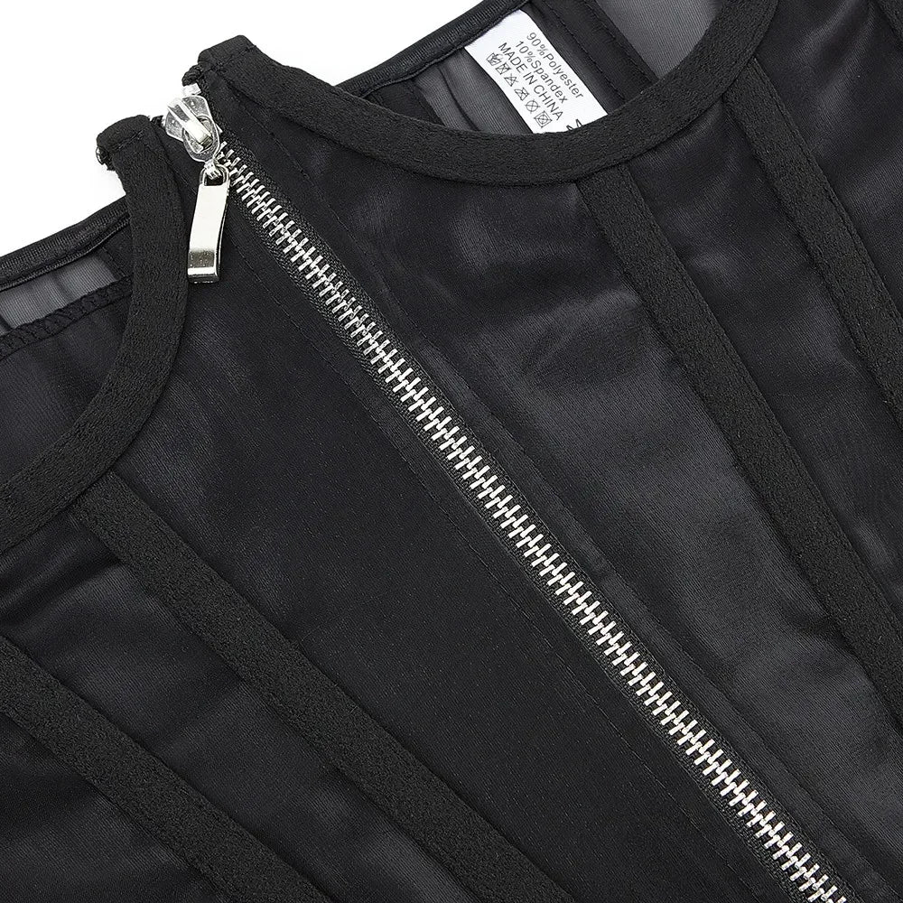 SEXY BONE MESH CORSET