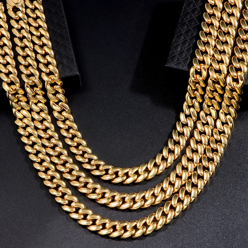 PLATINUM CUBAN LINK MENS NECKLACE