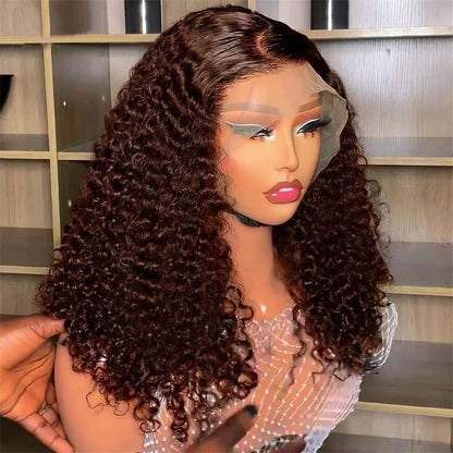 COCOA BROWN WATER WAVE SHORT PRE-PLUCKED UNIT