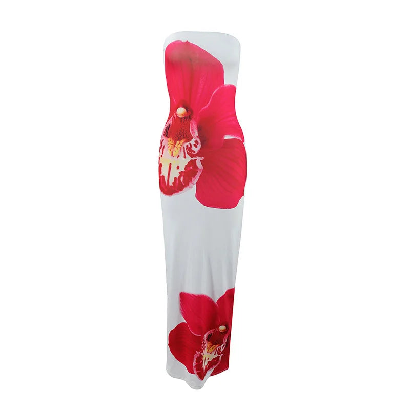 STRAPLESS SPRING DRESS