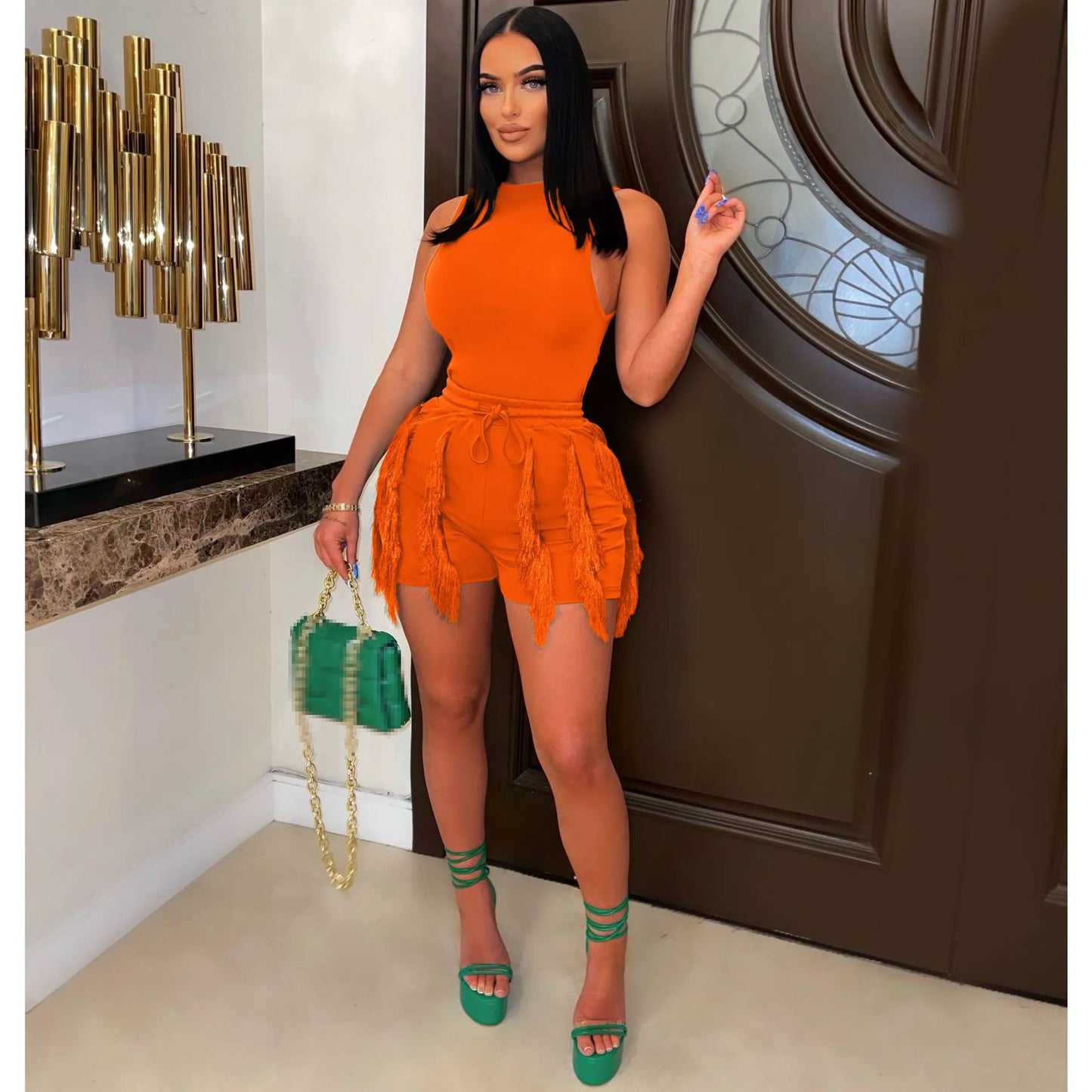 TASSEL SHORT SET