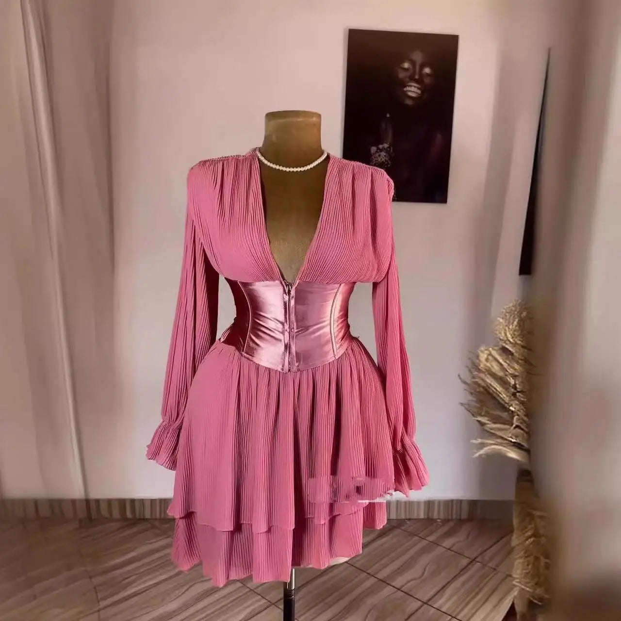 ELEGANT PATCHWORK DRESS