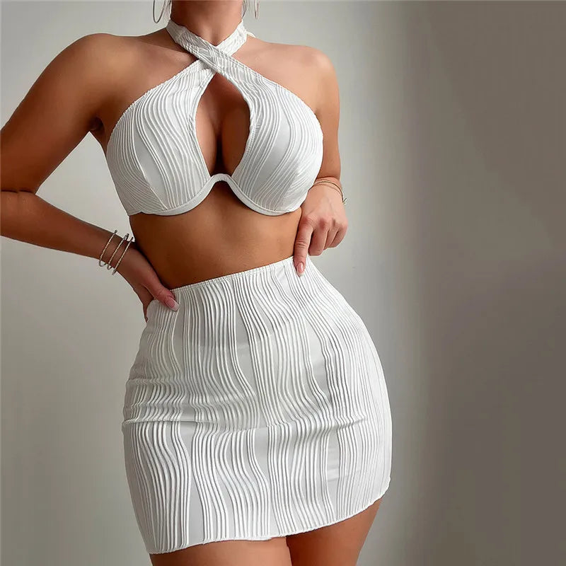 HAVANA TEXTURED 3 PIECE SWIM SET