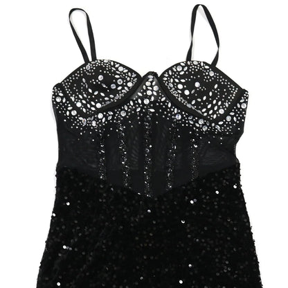 VELVET DIAMOND MAXI DRESS