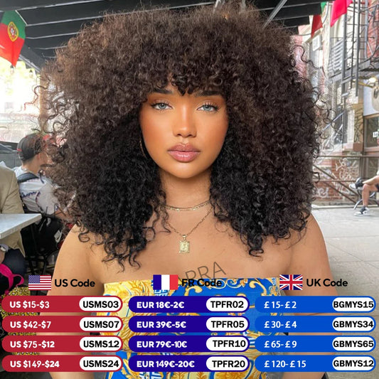 AFRO KINKY UNIT WITH BANGS