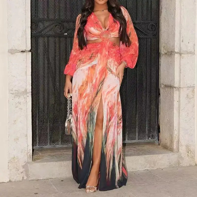 SPLIT SKIRT 2 PIECE BEACH SET