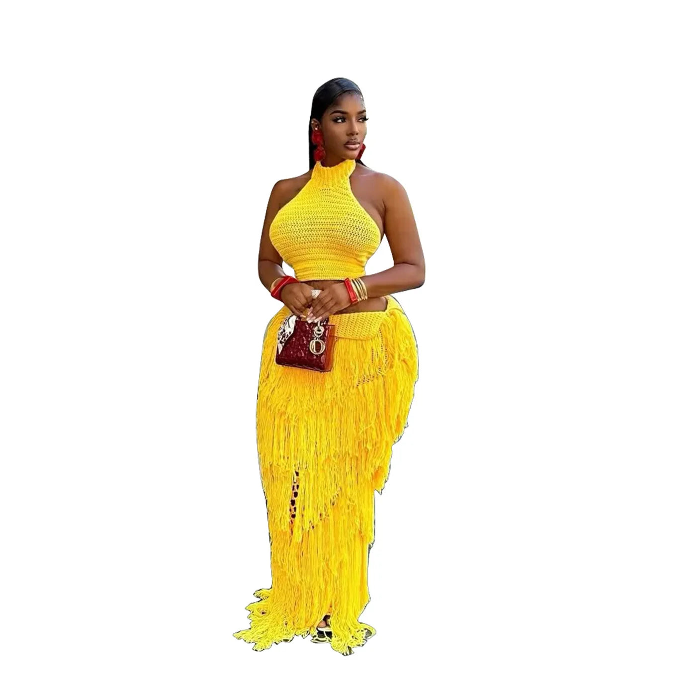 TASSEL PATCHWORK 2 PIECE SET