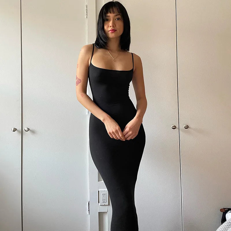 Casual Trumpet Maxi Dress