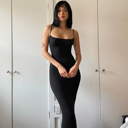 Casual Trumpet Maxi Dress