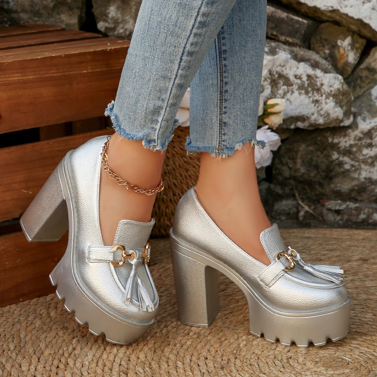 Mary Jane Chunky Heels