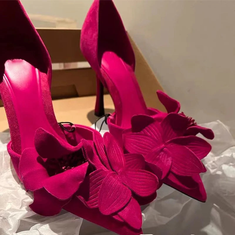 DESIGNER FLORAL HEEL