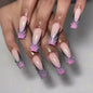 24 PCS SHIMMER LONG LUXURY PRESS ON NAILS