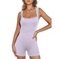 PLUS CURVY RIBBED YOGA JUMPSUIT