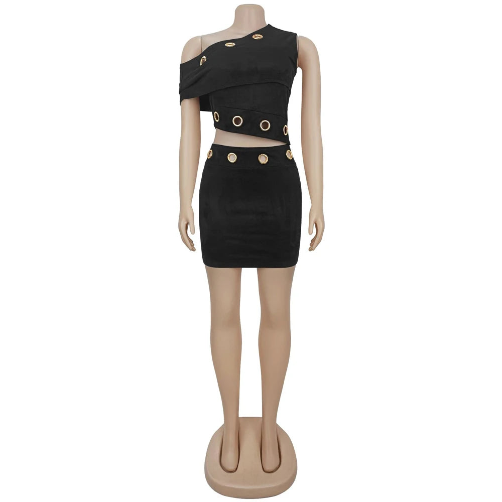 SUEDE 2 PIECE SET