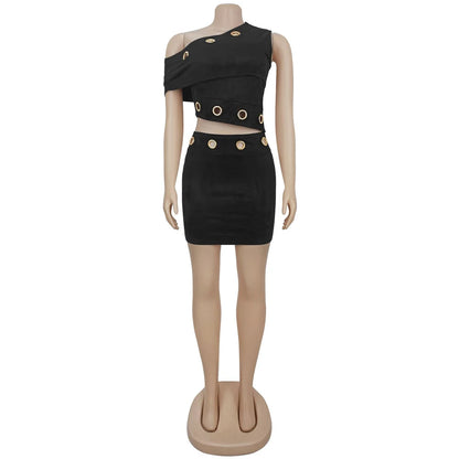 SUEDE 2 PIECE SET