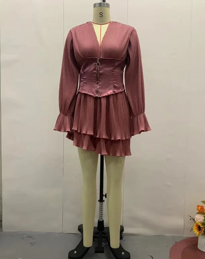 ELEGANT PATCHWORK DRESS