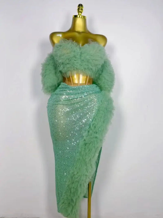 CELEBRITY 2 PIECE SKIRT SET