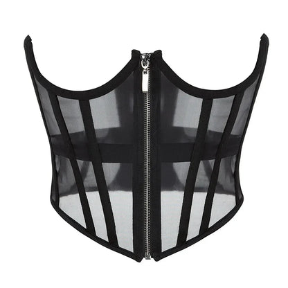SEXY BONE MESH CORSET