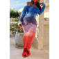 PLUS CURVY RUCHED MULTICOLOR DRESS