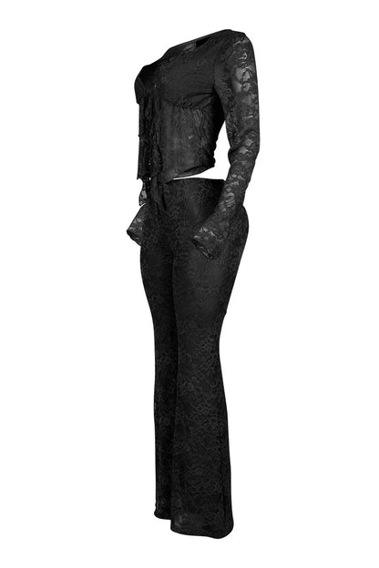 FLIRTY 2 PC LACE PANTS SET