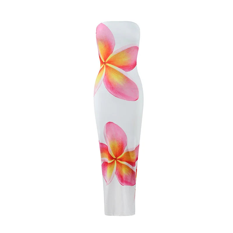 STRAPLESS SPRING DRESS