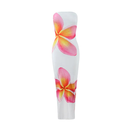 STRAPLESS SPRING DRESS