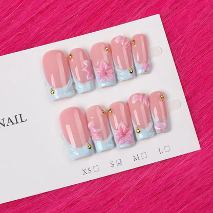 KINGDOM FLOWER LUX PRESS ON NAIL SET