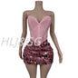 OFF SHOULDER CORSET 2- PIECE SET